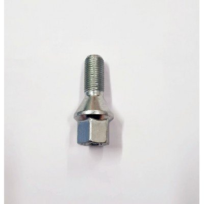 Wheel bolt M12x1.25x26 Conical H17 Silver