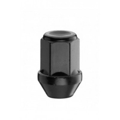 Wheel lug nut 1/2' UNF L33 Conical H19 Black