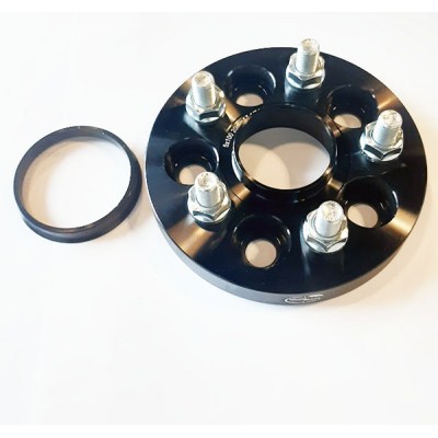 Wheel adapter hubcentric Volvo, Peugeot 5x108 | 25mm | 65.1/63.4 | 12x1.5 | Black edition